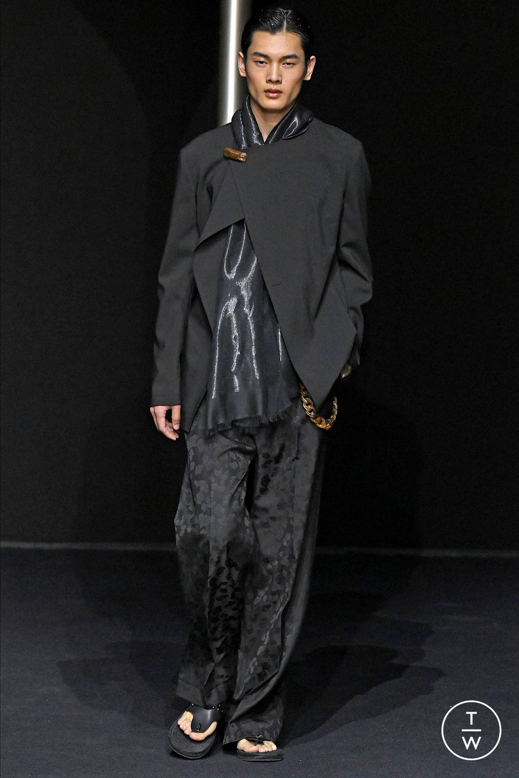 Fashion Week Milan Spring/Summer 2024 look 24 from the Emporio Armani collection menswear
