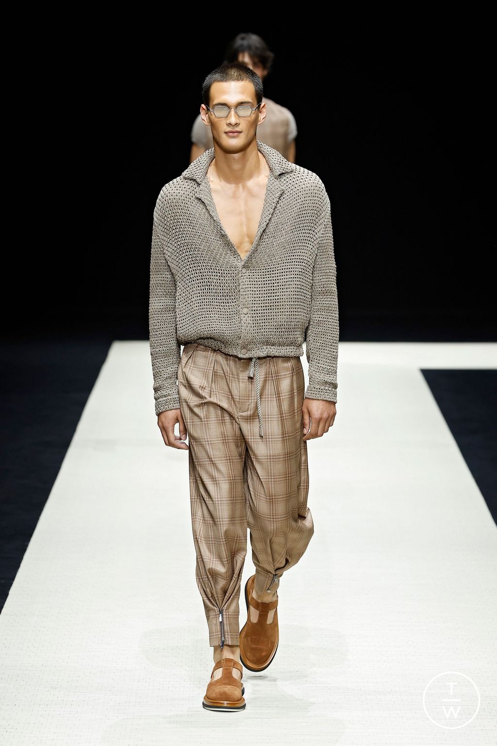 Fashion Week Milan Spring-Summer 2025 look 5 from the Emporio Armani collection menswear