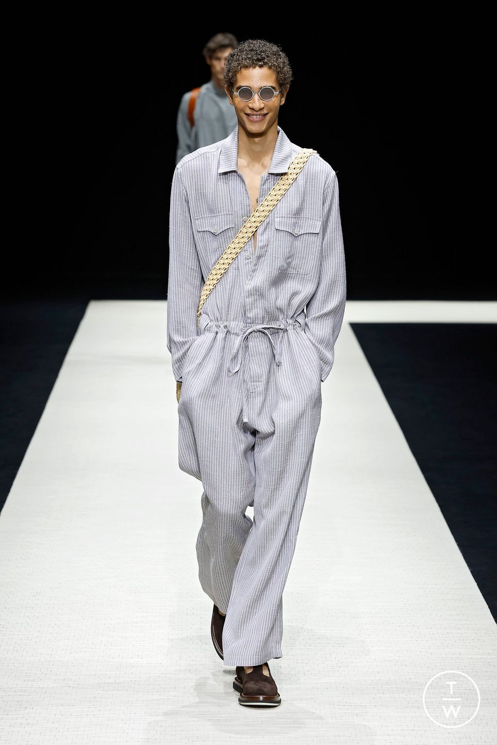 Fashion Week Milan Spring-Summer 2025 look 11 from the Emporio Armani collection menswear