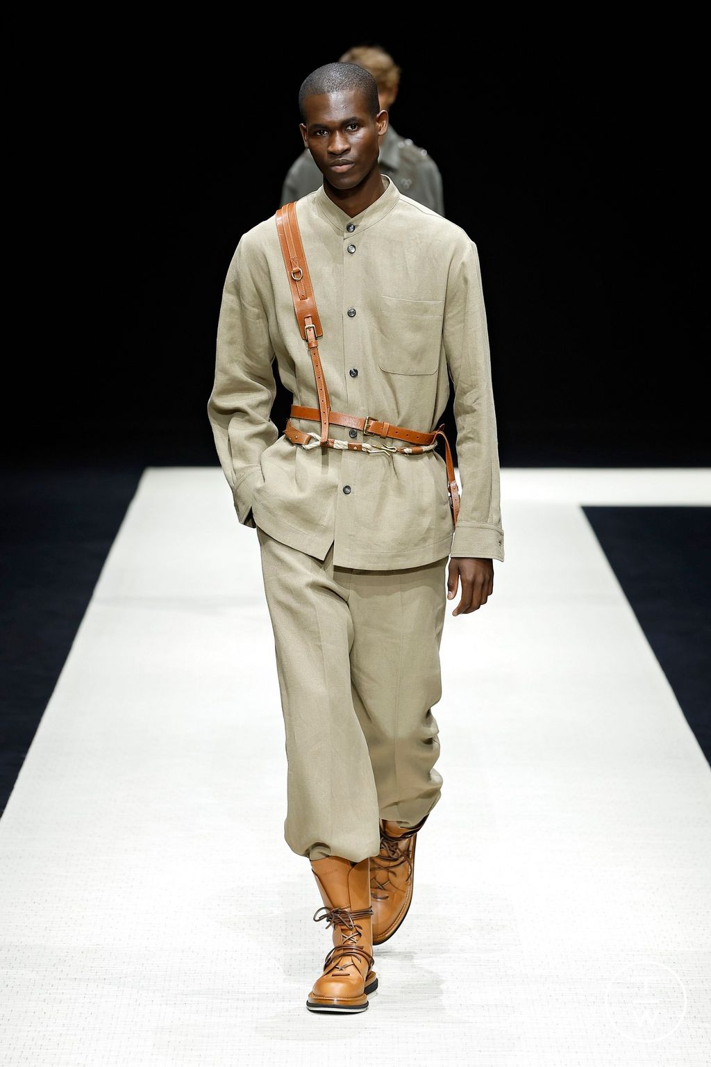 Fashion Week Milan Spring-Summer 2025 look 29 from the Emporio Armani collection menswear