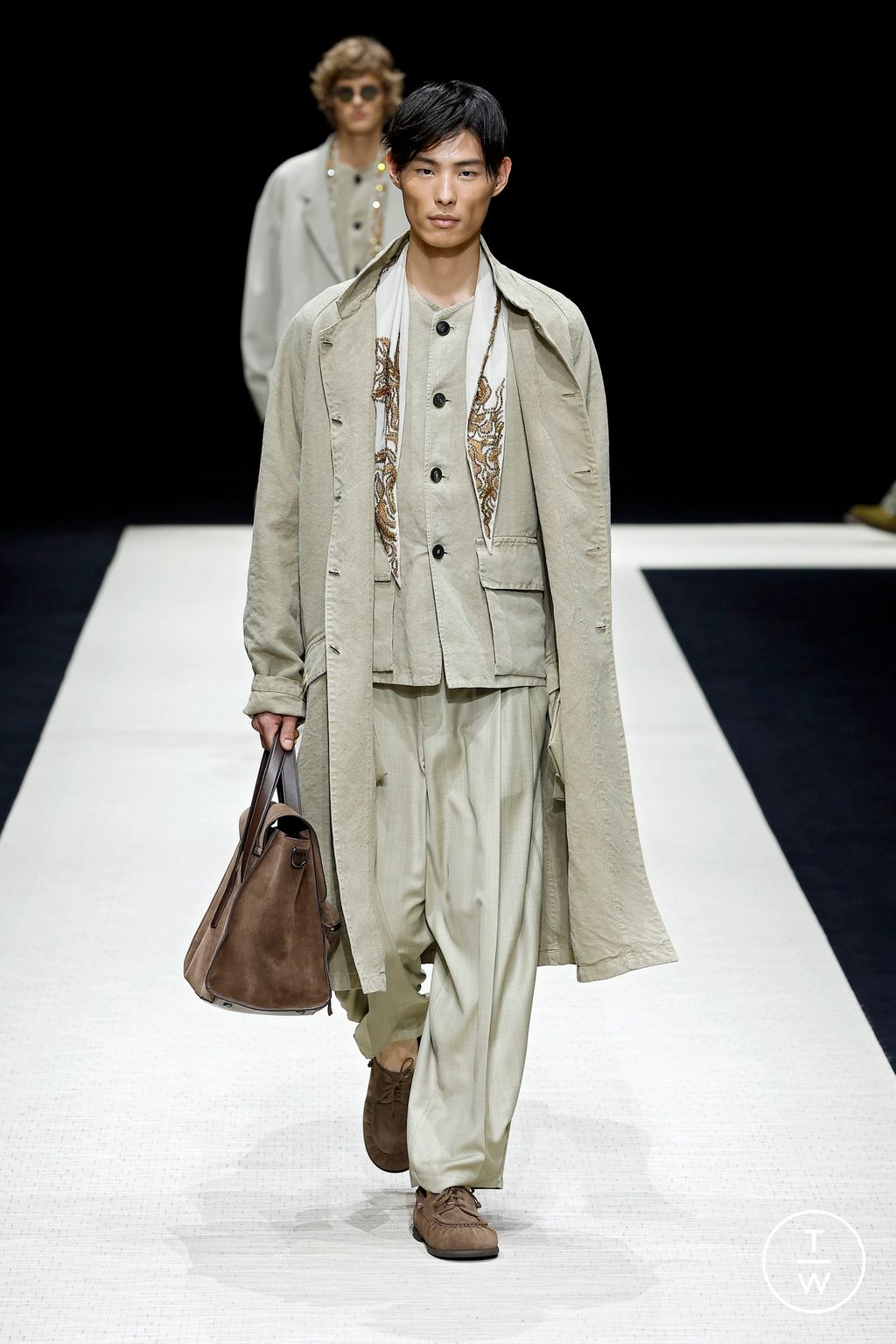 Fashion Week Milan Spring-Summer 2025 look 36 from the Emporio Armani collection menswear