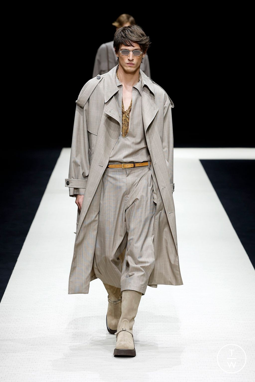 Fashion Week Milan Spring-Summer 2025 look 46 from the Emporio Armani collection menswear