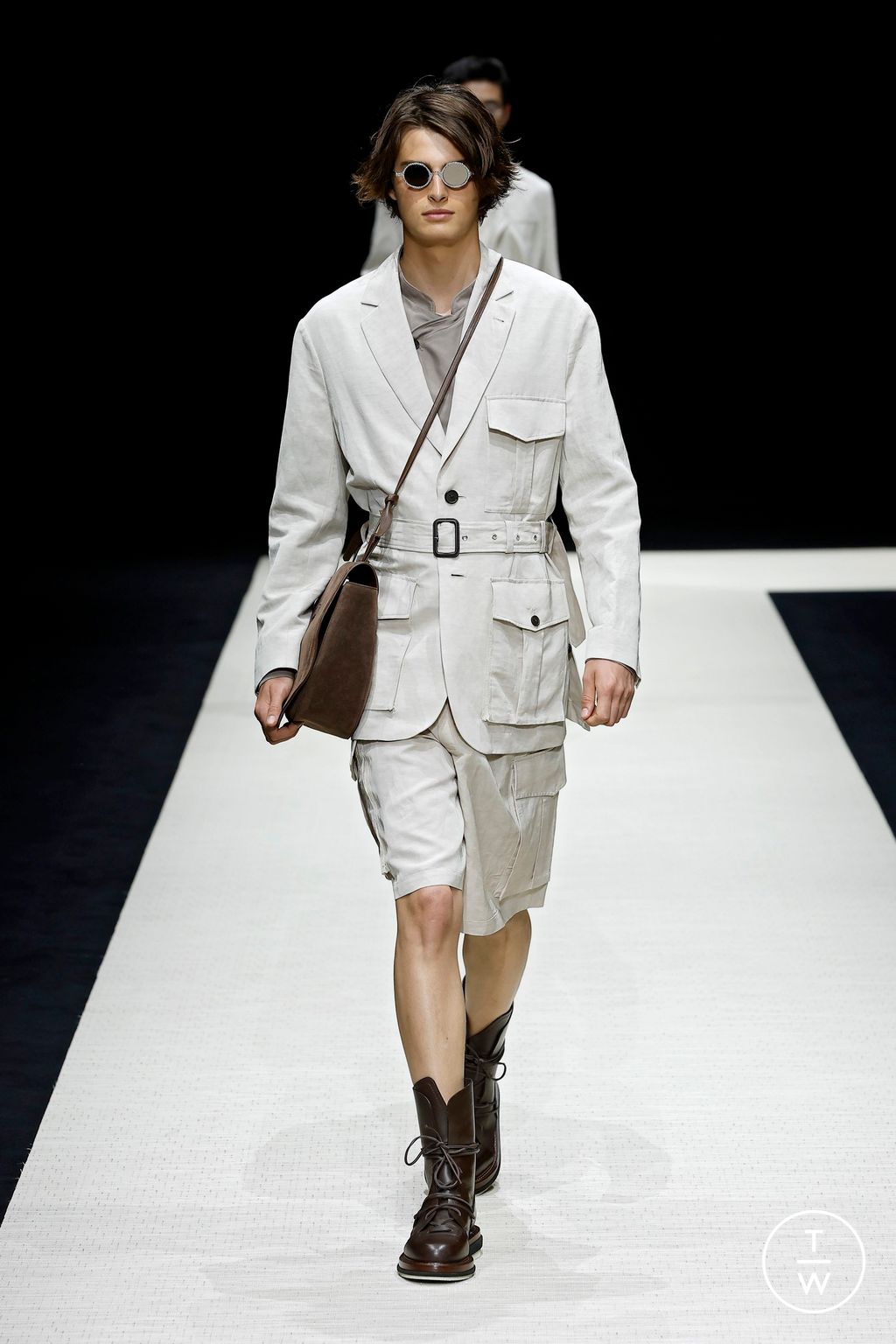 Fashion Week Milan Spring-Summer 2025 look 51 from the Emporio Armani collection menswear