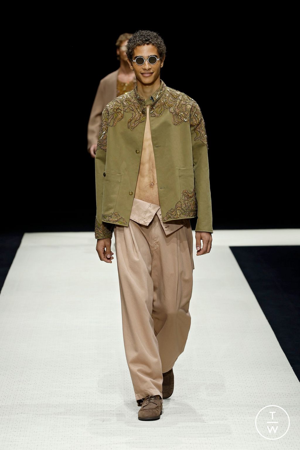 Fashion Week Milan Spring-Summer 2025 look 72 from the Emporio Armani collection menswear