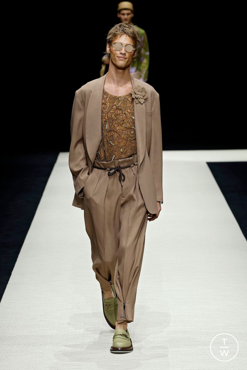Fashion Week Milan Spring-Summer 2025 look 73 from the Emporio Armani collection menswear