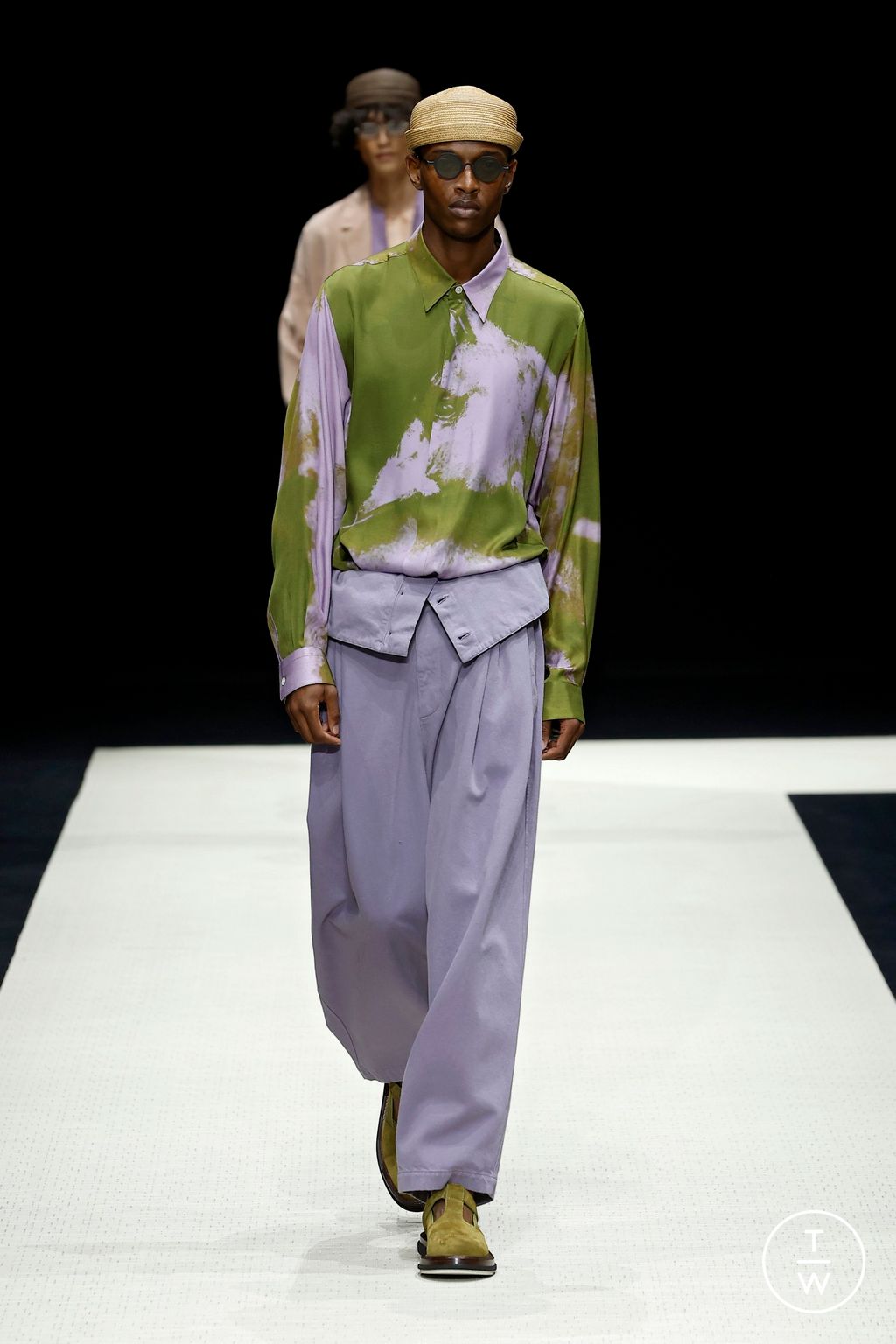 Fashion Week Milan Spring-Summer 2025 look 75 from the Emporio Armani collection menswear
