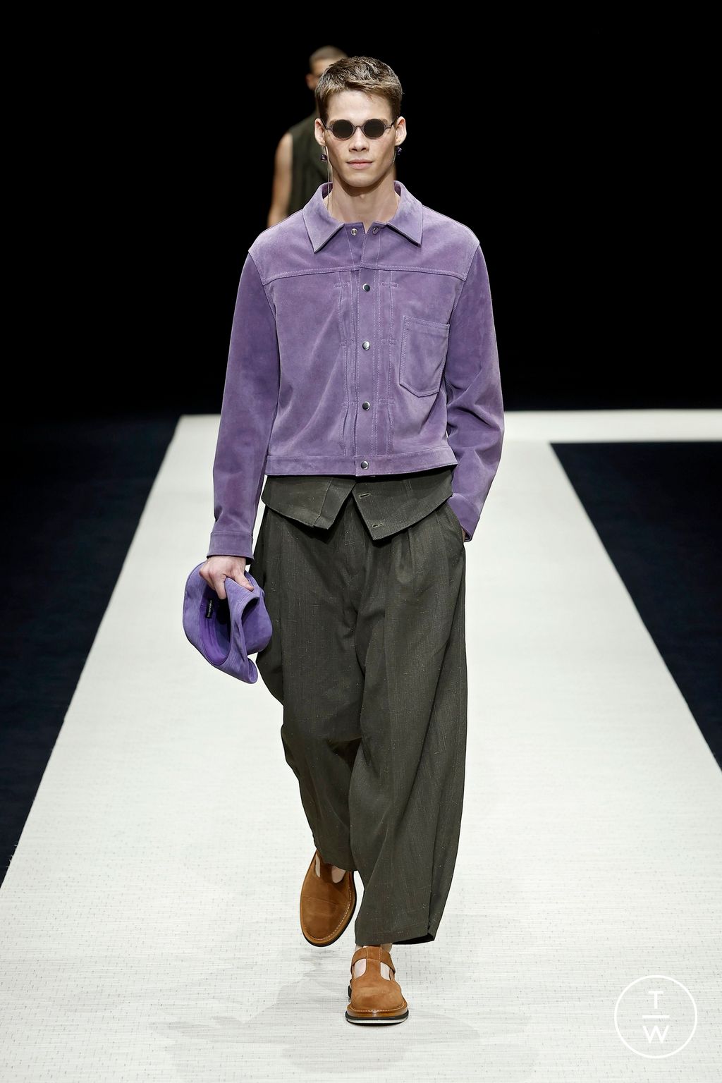 Fashion Week Milan Spring-Summer 2025 look 78 from the Emporio Armani collection menswear