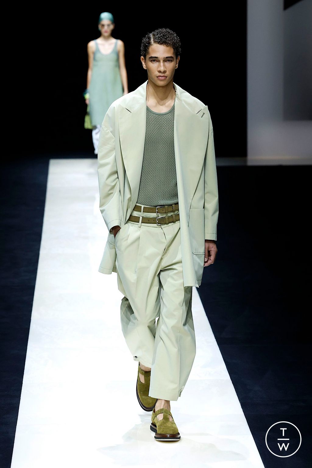 Fashion Week Milan Spring/Summer 2025 look 45 from the Emporio Armani collection womenswear