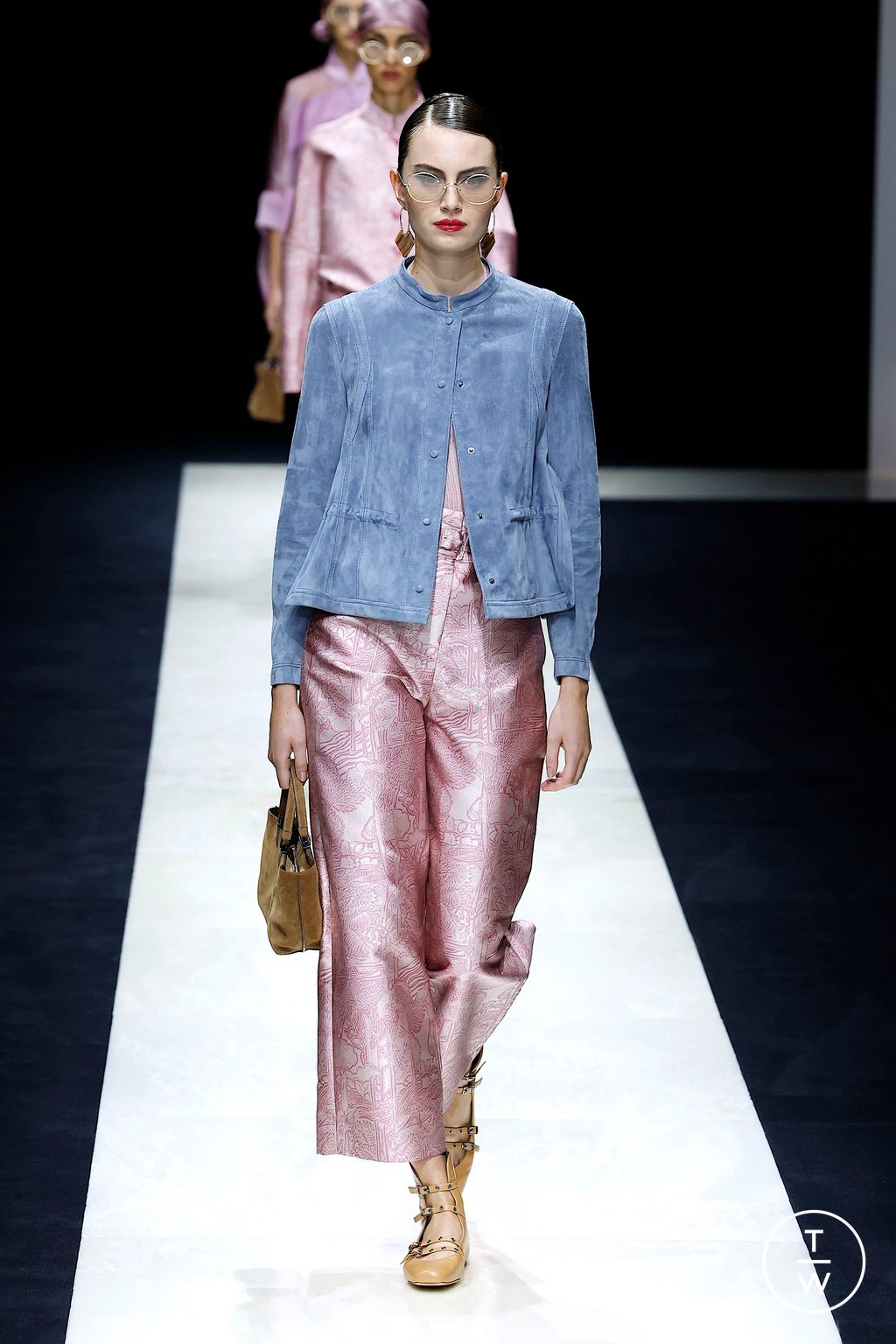 Fashion Week Milan Spring/Summer 2025 look 61 from the Emporio Armani collection womenswear