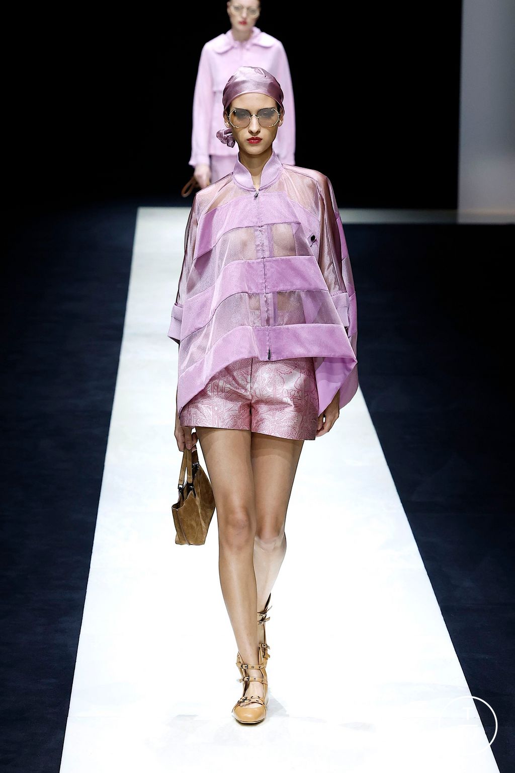 Fashion Week Milan Spring/Summer 2025 look 63 from the Emporio Armani collection womenswear