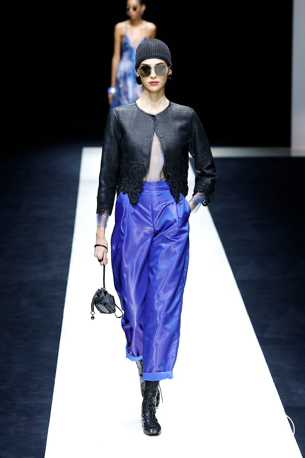 Fashion Week Milan Spring-Summer 2025 look 87 from the Emporio Armani collection womenswear
