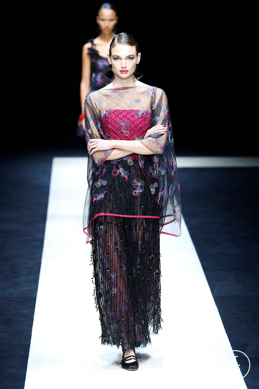 Fashion Week Milan Spring/Summer 2025 look 102 from the Emporio Armani collection womenswear