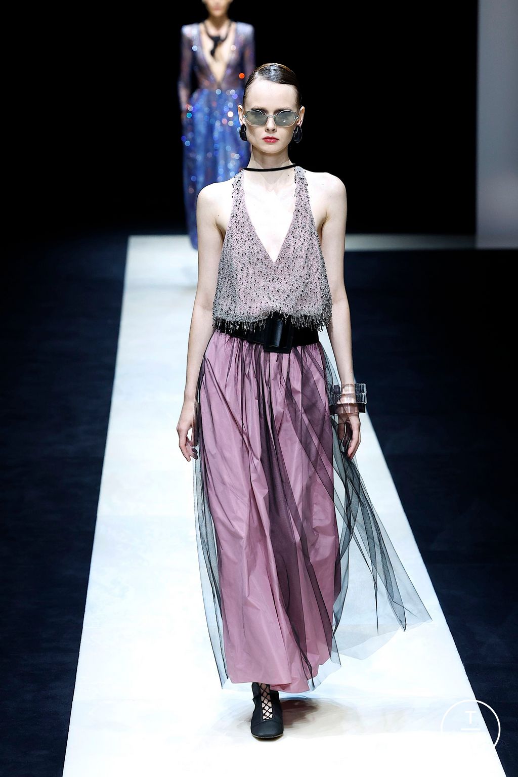 Fashion Week Milan Spring/Summer 2025 look 111 from the Emporio Armani collection womenswear