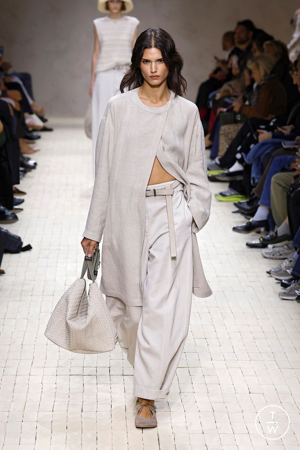 Fashion Week Milan Spring/Summer 2026 look 6 from the Emporio Armani collection womenswear