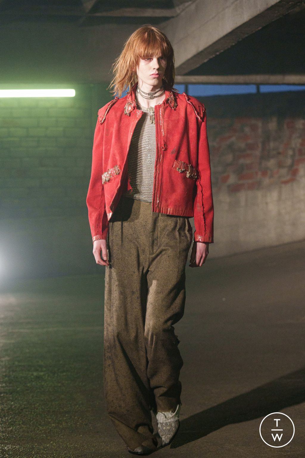 Fashion Week Paris Fall/Winter 2024 look 1 from the Enfants Riches Déprimés collection womenswear