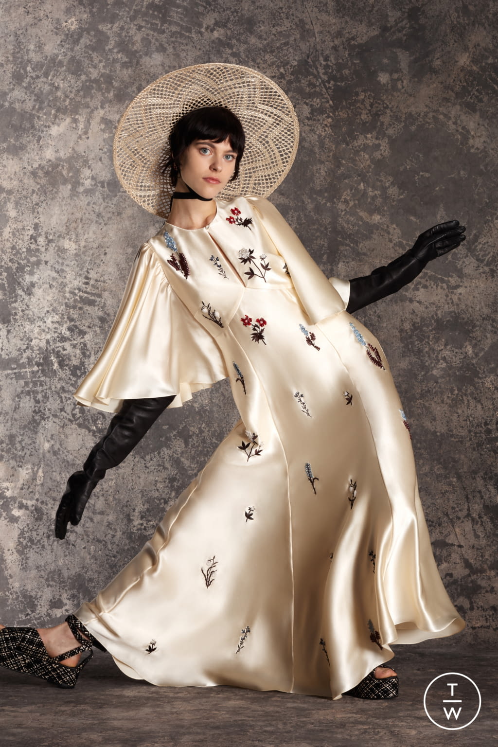 Fashion Week London Pre-Fall 2020 look 14 de la collection Erdem womenswear