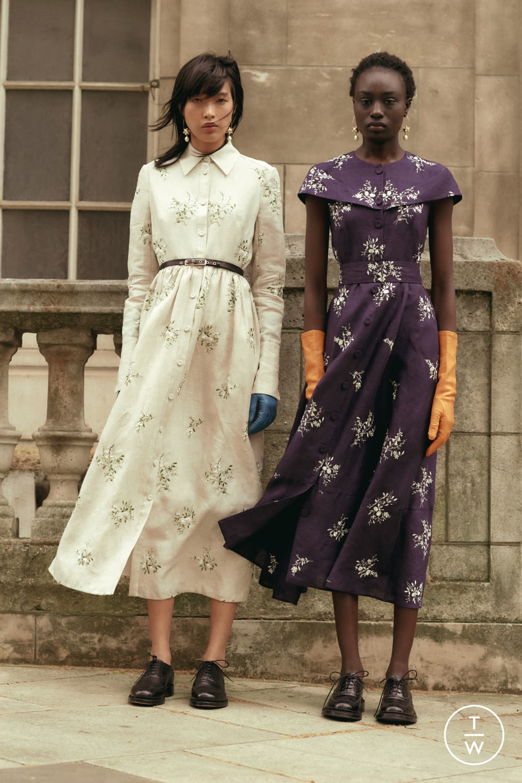 Fashion Week London Resort 2022 look 20 from the Erdem collection 女装