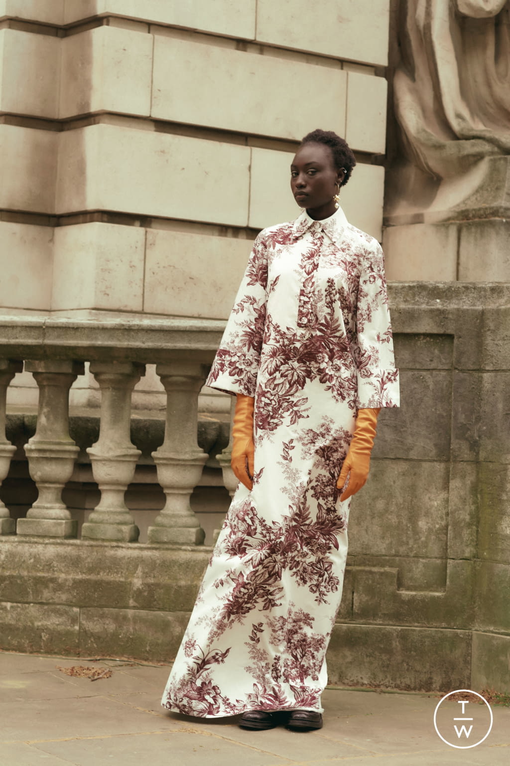 Fashion Week London Resort 2022 look 6 de la collection Erdem womenswear