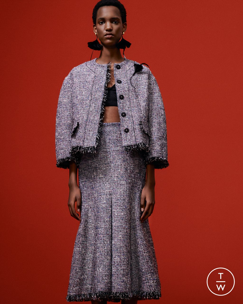 Fashion Week London Pre-Fall 2024 look 28 from the Erdem collection 女装