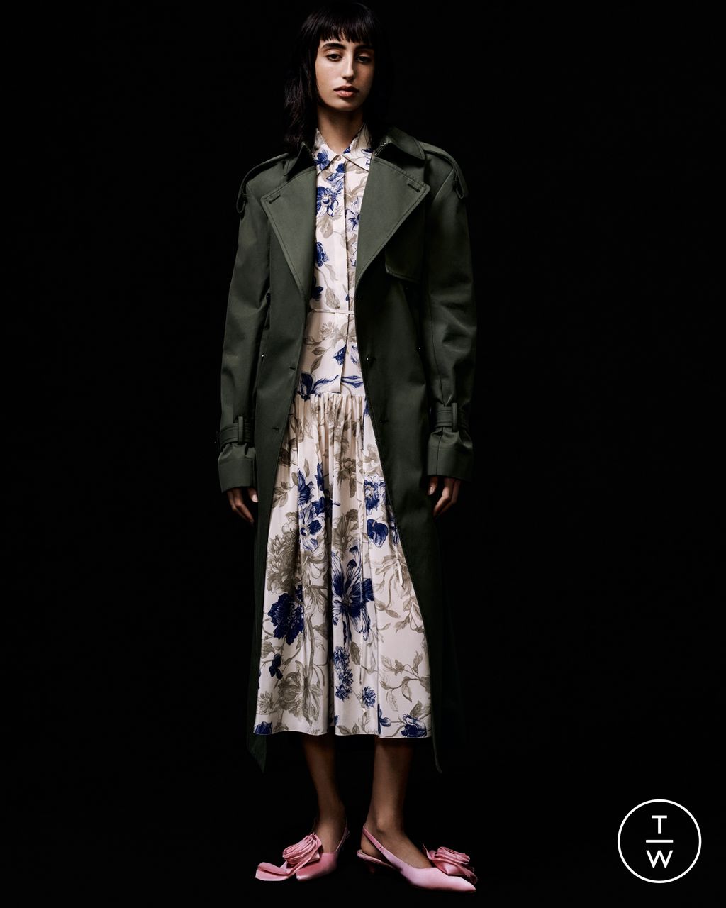 Fashion Week London Pre-Fall 2024 look 32 from the Erdem collection womenswear