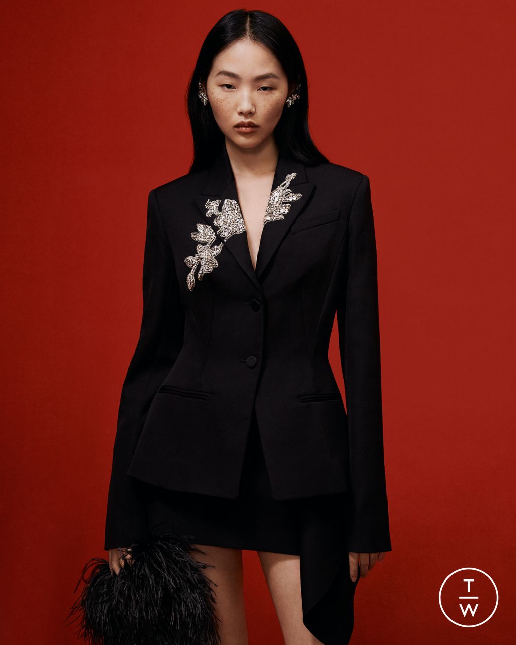 Fashion Week London Pre-Fall 2024 look 36 from the Erdem collection 女装