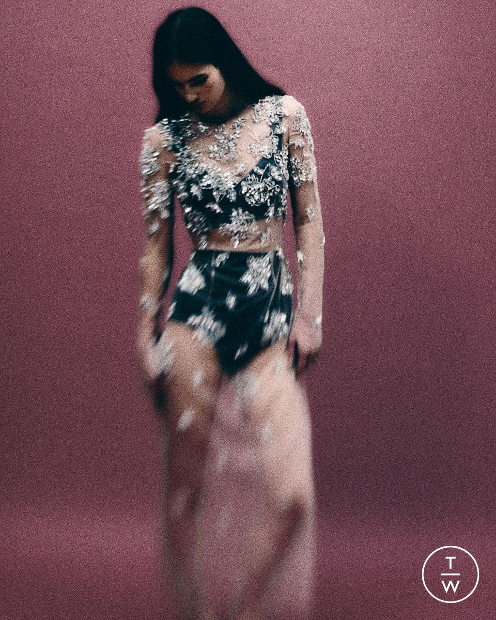 Fashion Week London Pre-Fall 2025 look 42 from the Erdem collection womenswear