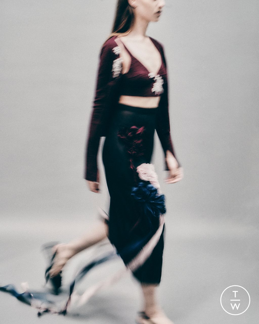 Fashion Week London Pre-Fall 2025 look 6 de la collection Erdem womenswear