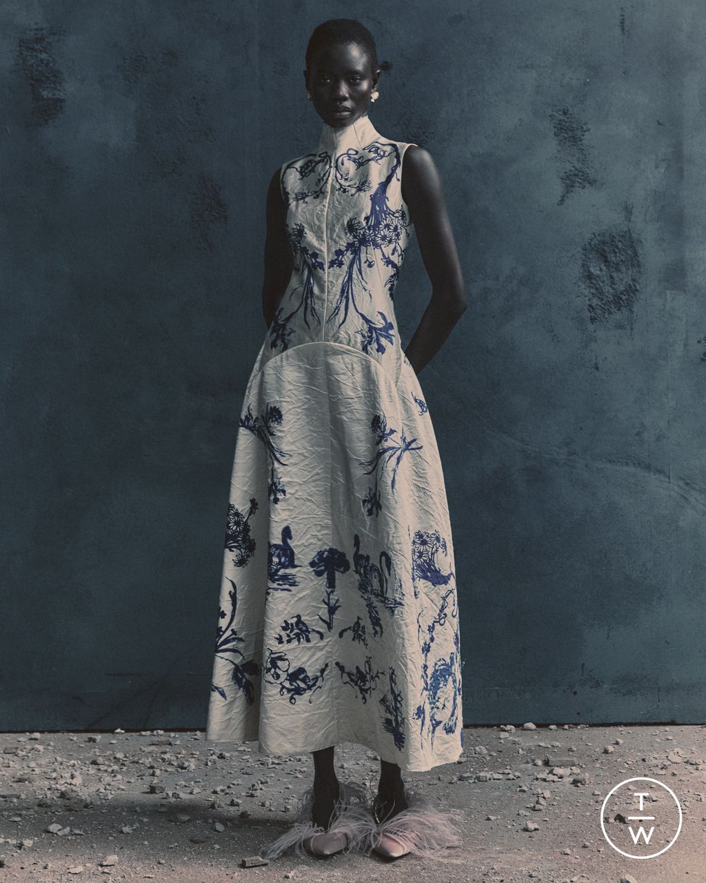 Fashion Week London Pre-Fall 2026 look 1 de la collection Erdem womenswear