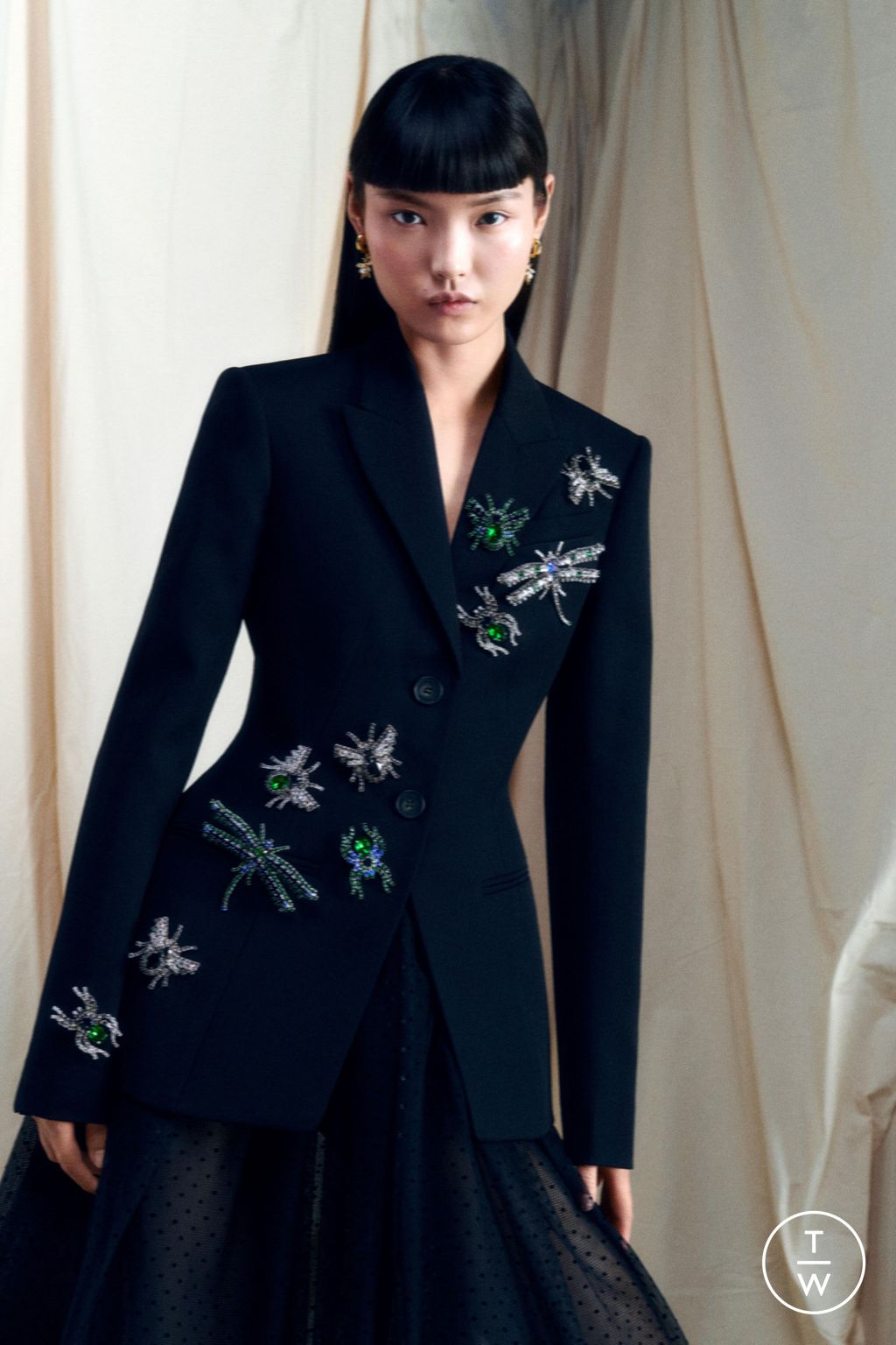 Fashion Week London Resort 2024 look 42 from the Erdem collection 女装