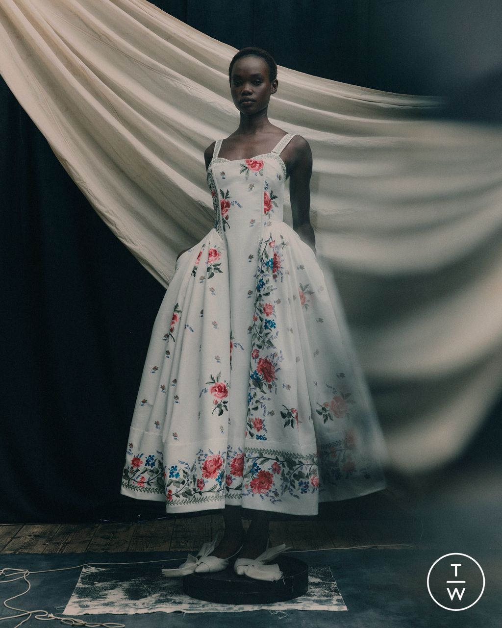 Fashion Week London Resort 2026 look 12 from the Erdem collection womenswear