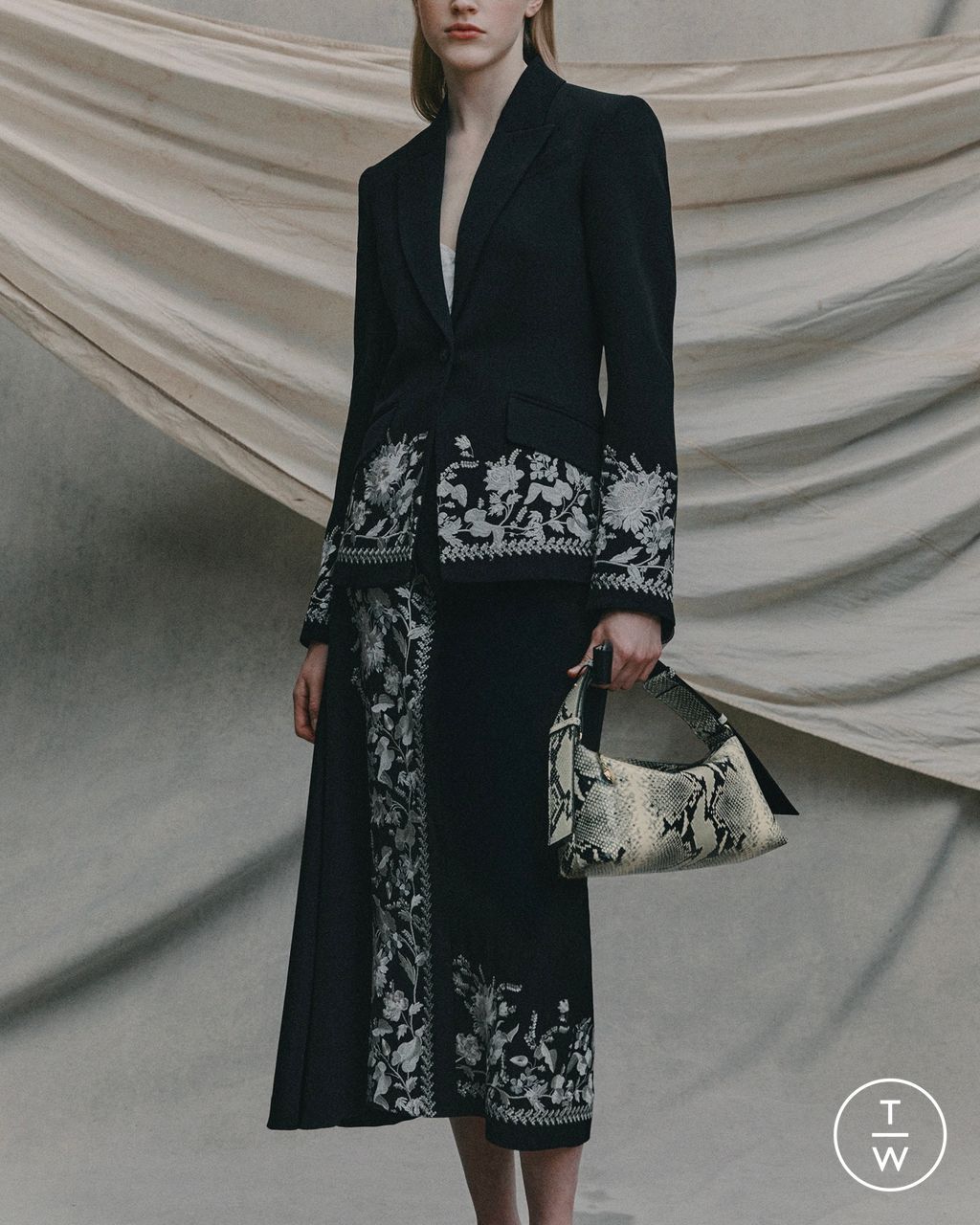 Fashion Week London Resort 2026 look 13 from the Erdem collection womenswear