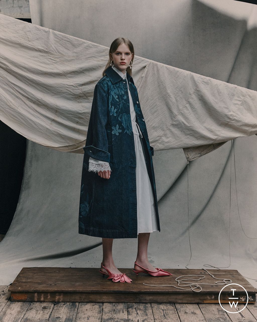 Fashion Week London Resort 2026 look 24 from the Erdem collection womenswear