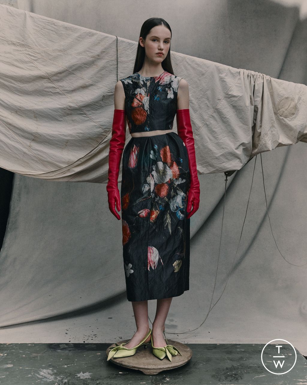 Fashion Week London Resort 2026 look 4 from the Erdem collection womenswear