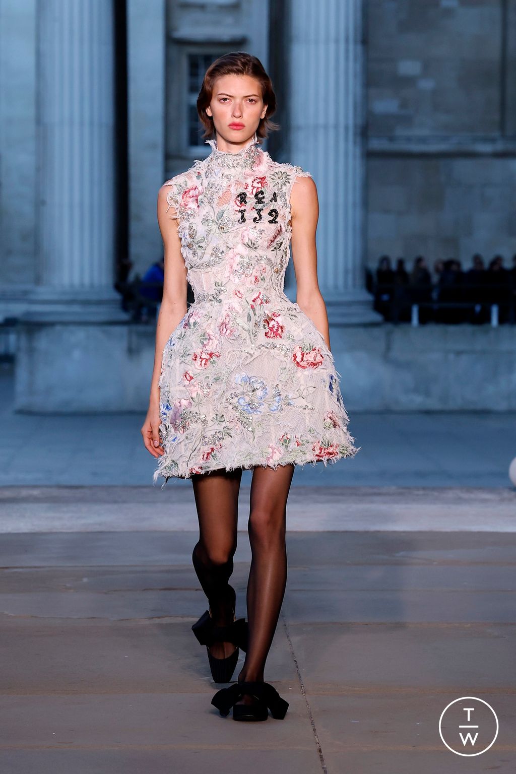 Fashion Week London Spring/Summer 2026 look 3 from the Erdem collection womenswear
