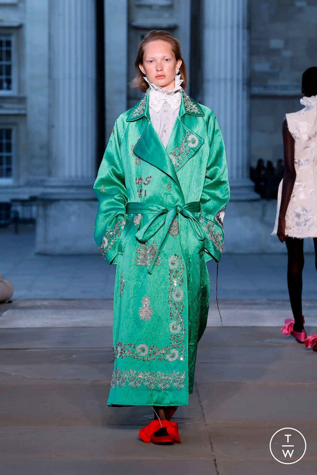 Fashion Week London Spring/Summer 2026 look 8 de la collection Erdem womenswear