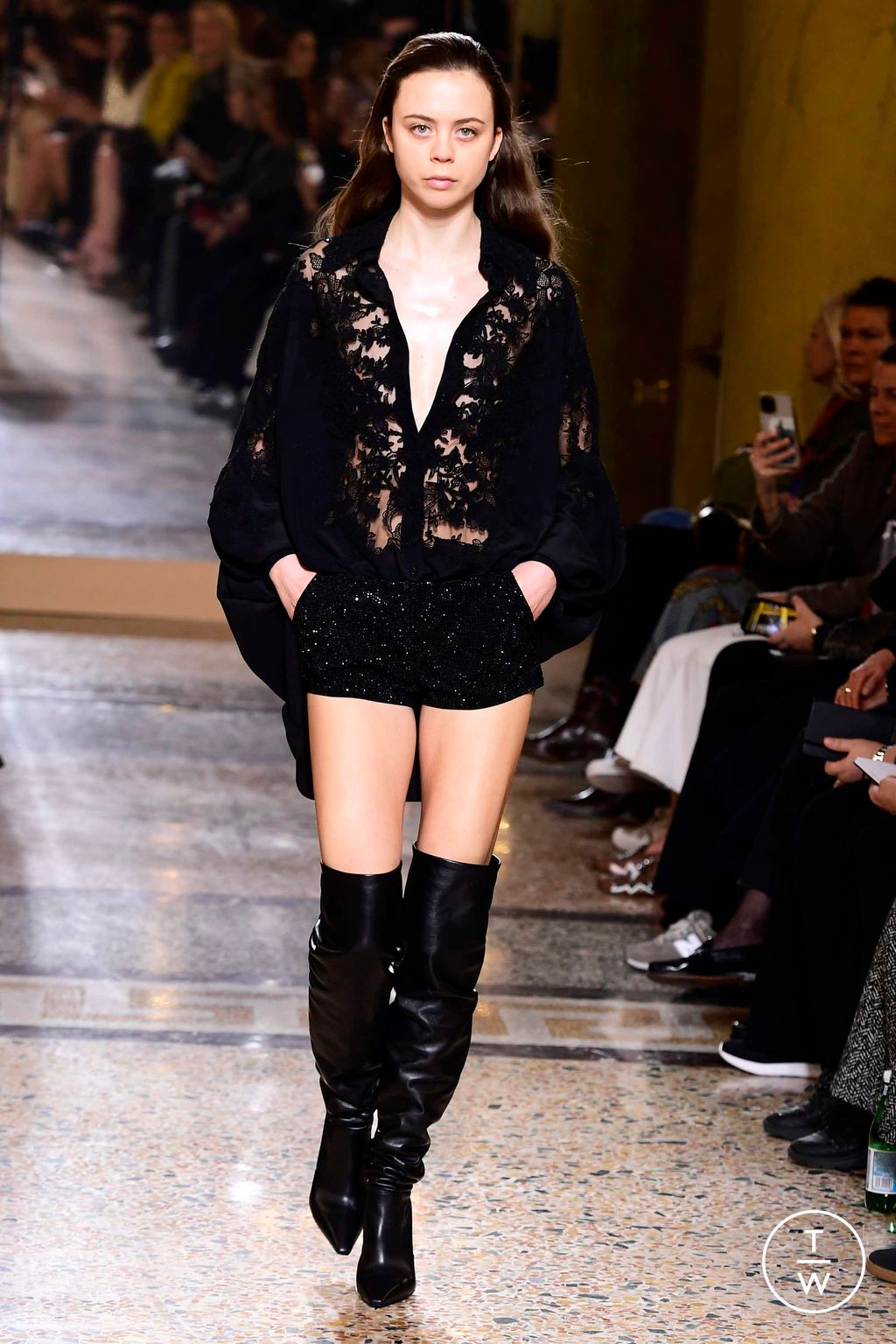 Fashion Week Milan Fall/Winter 2023 look 39 from the Ermanno Scervino collection womenswear