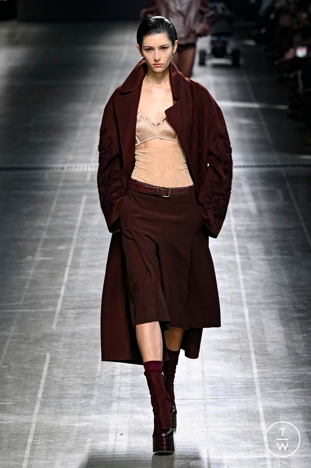 Fashion Week Milan Fall/Winter 2024 look 24 from the Ermanno Scervino collection womenswear