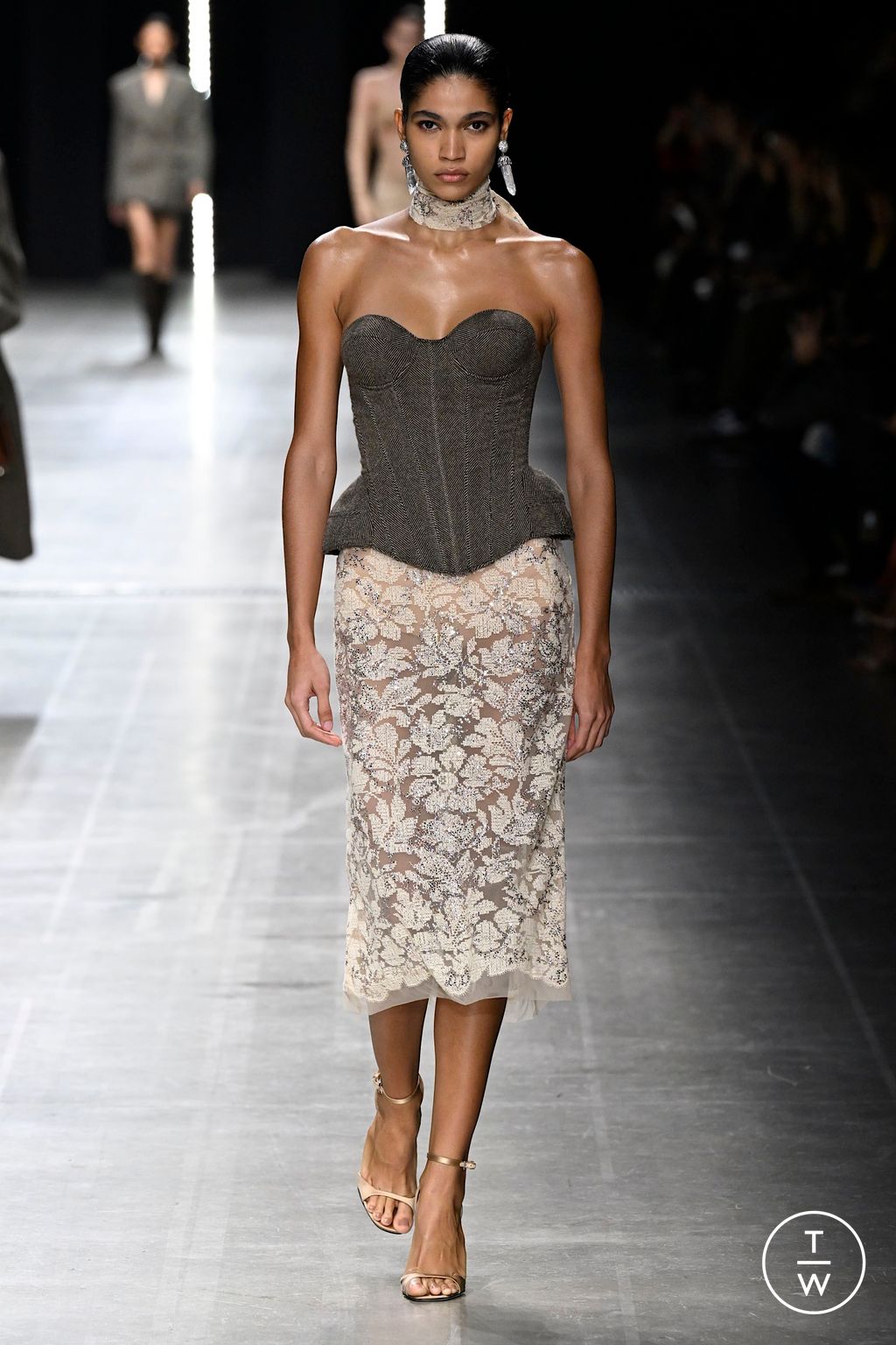 Fashion Week Milan Fall/Winter 2025 look 4 from the Ermanno Scervino collection womenswear