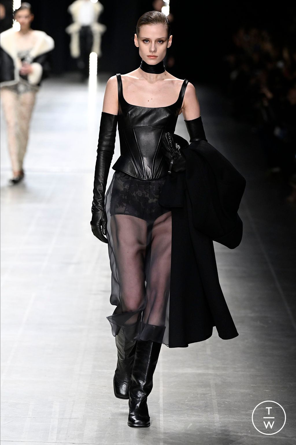 Fashion Week Milan Fall/Winter 2025 look 39 from the Ermanno Scervino collection womenswear
