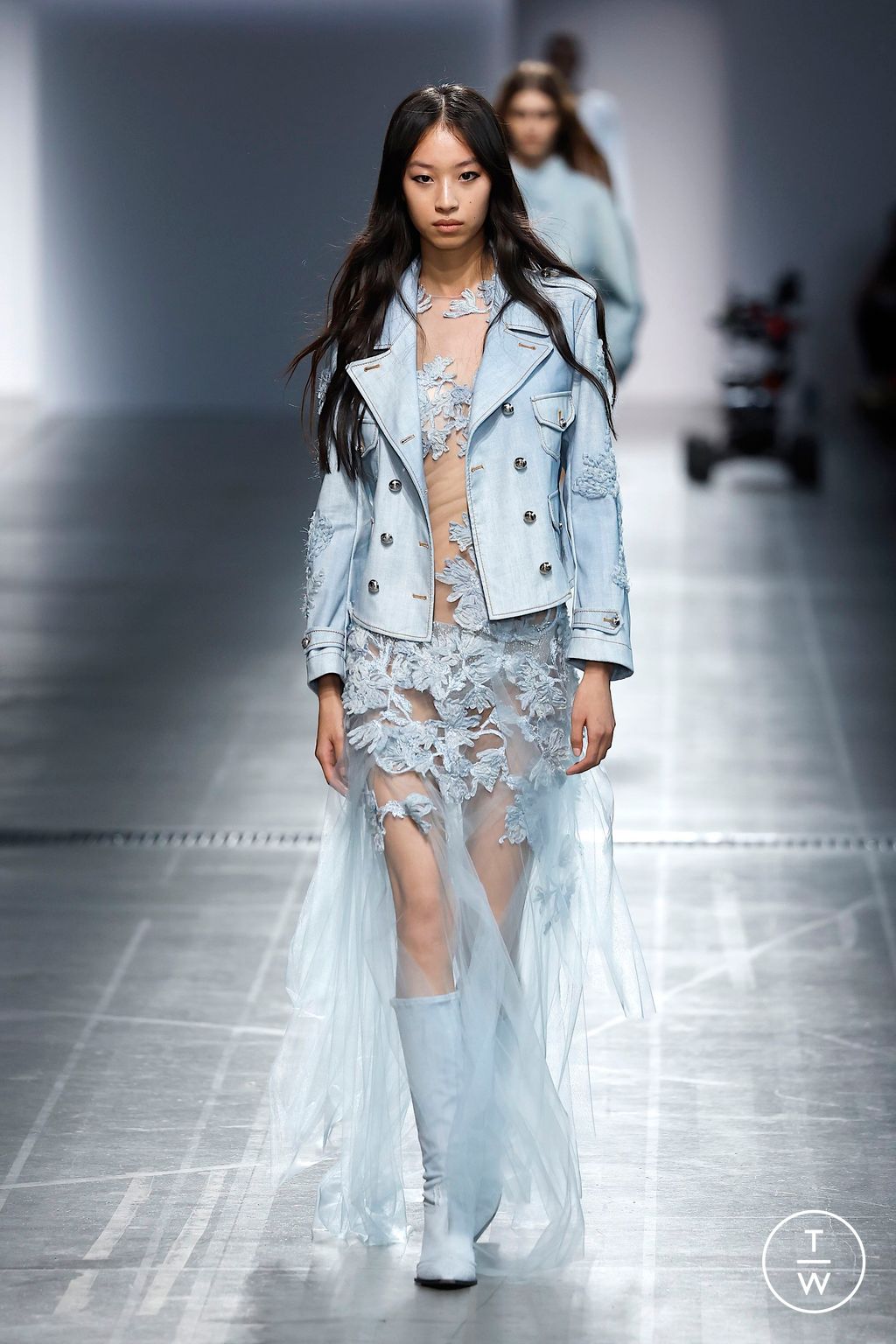 Fashion Week Milan Spring-Summer 2025 look 43 from the Ermanno Scervino collection womenswear