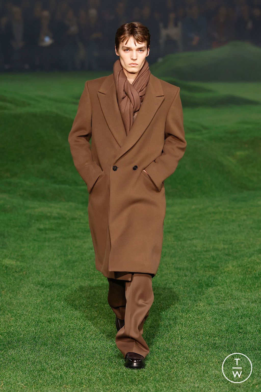 Fashion Week Milan Fall/Winter 2025 look 5 from the ZEGNA collection menswear