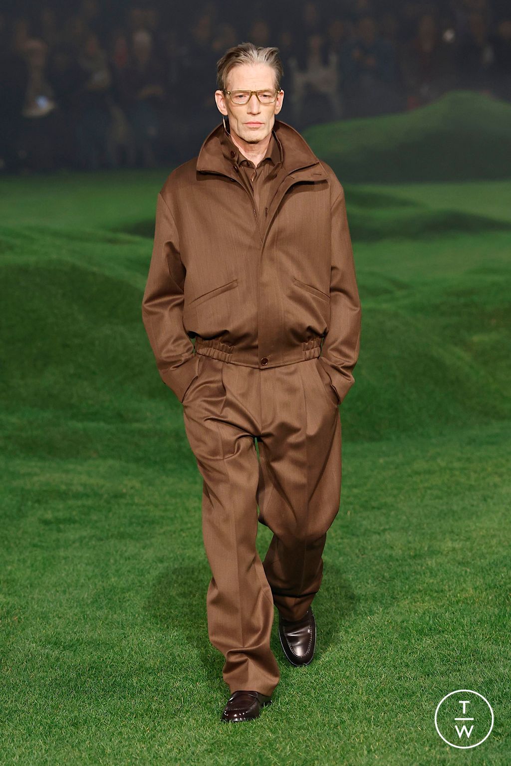 Fashion Week Milan Fall/Winter 2025 look 6 de la collection ZEGNA menswear