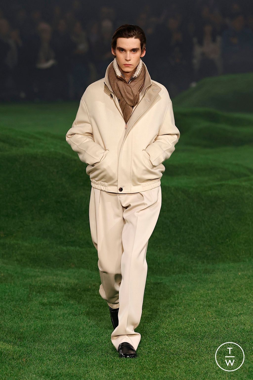 Fashion Week Milan Fall/Winter 2025 look 7 de la collection ZEGNA menswear