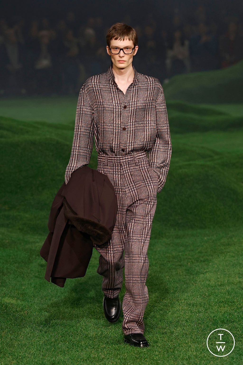Fashion Week Milan Fall/Winter 2025 look 12 de la collection ZEGNA menswear
