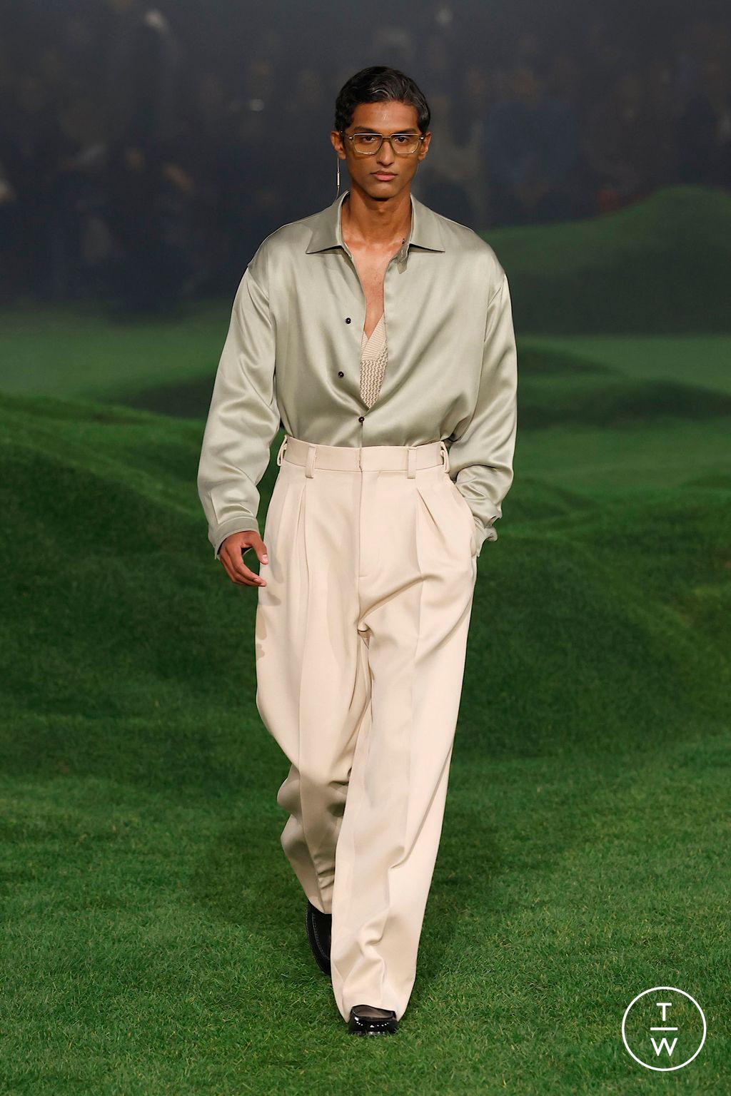 Fashion Week Milan Fall/Winter 2025 look 18 de la collection ZEGNA menswear