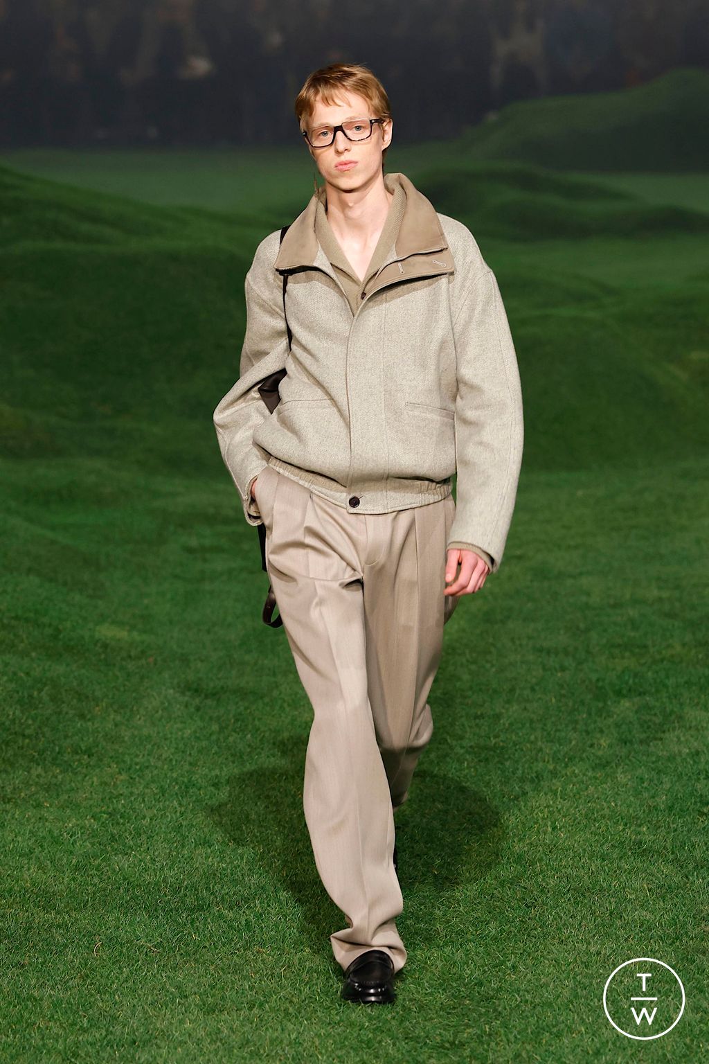 Fashion Week Milan Fall/Winter 2025 look 19 de la collection ZEGNA menswear