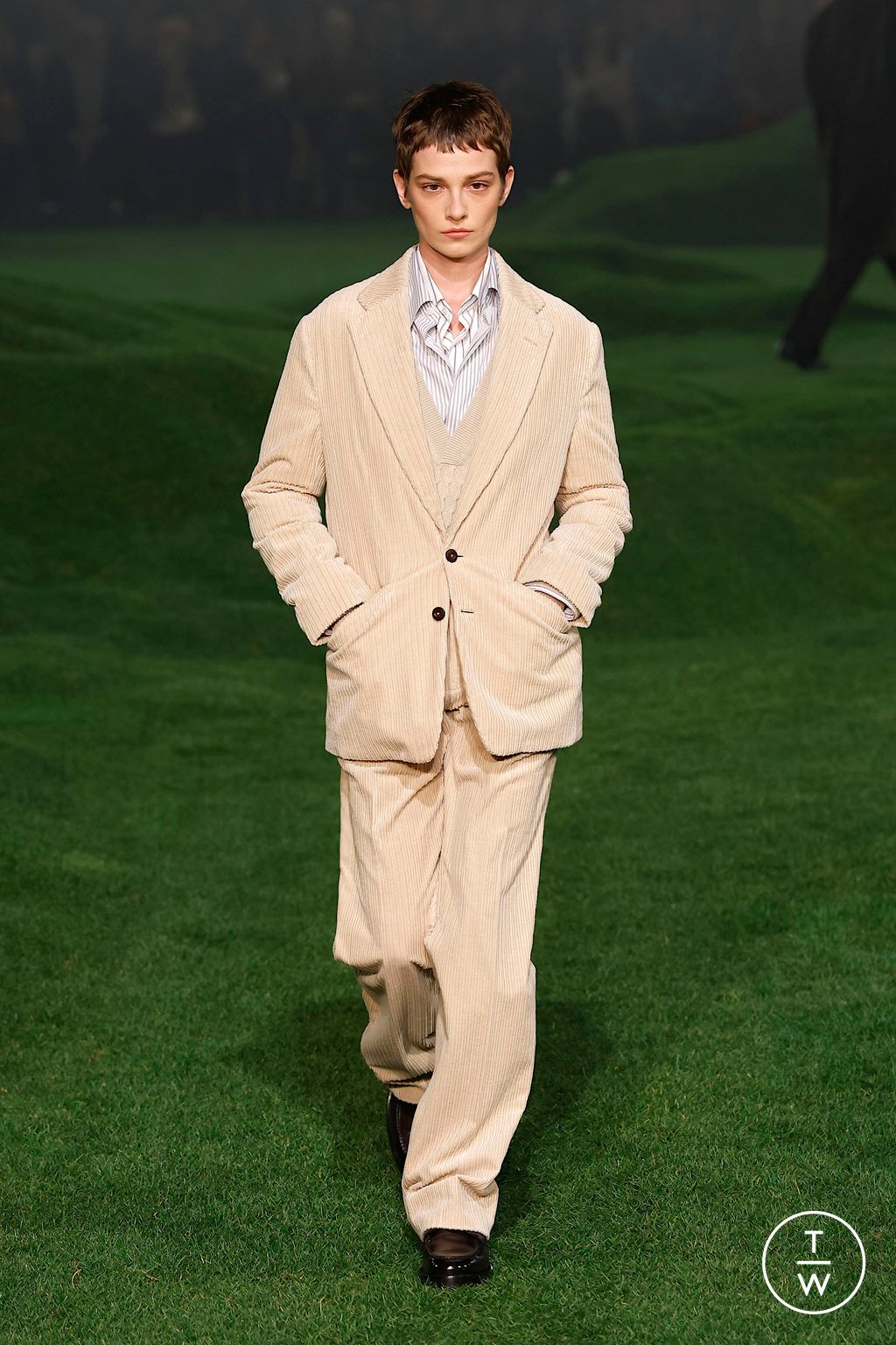 Fashion Week Milan Fall/Winter 2025 look 20 de la collection ZEGNA menswear