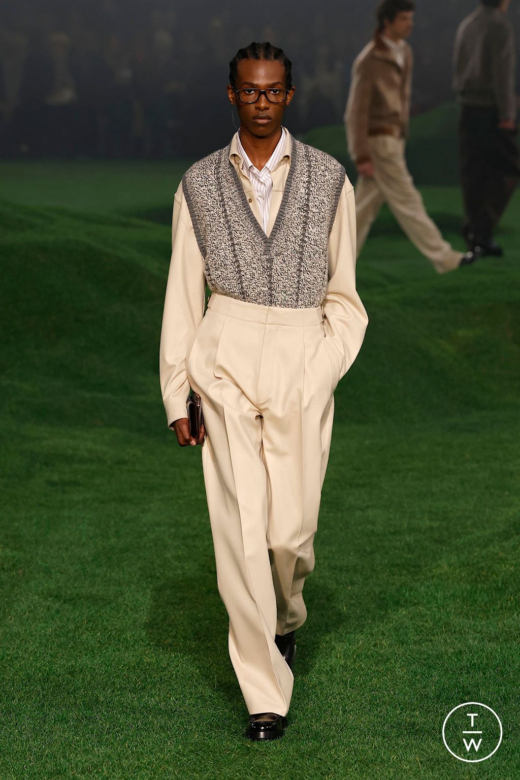 Fashion Week Milan Fall/Winter 2025 look 21 de la collection ZEGNA menswear