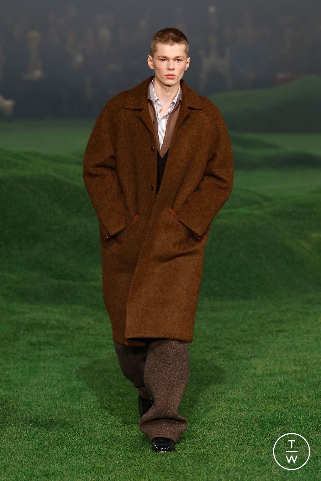 Fashion Week Milan Fall/Winter 2025 look 25 from the ZEGNA collection menswear