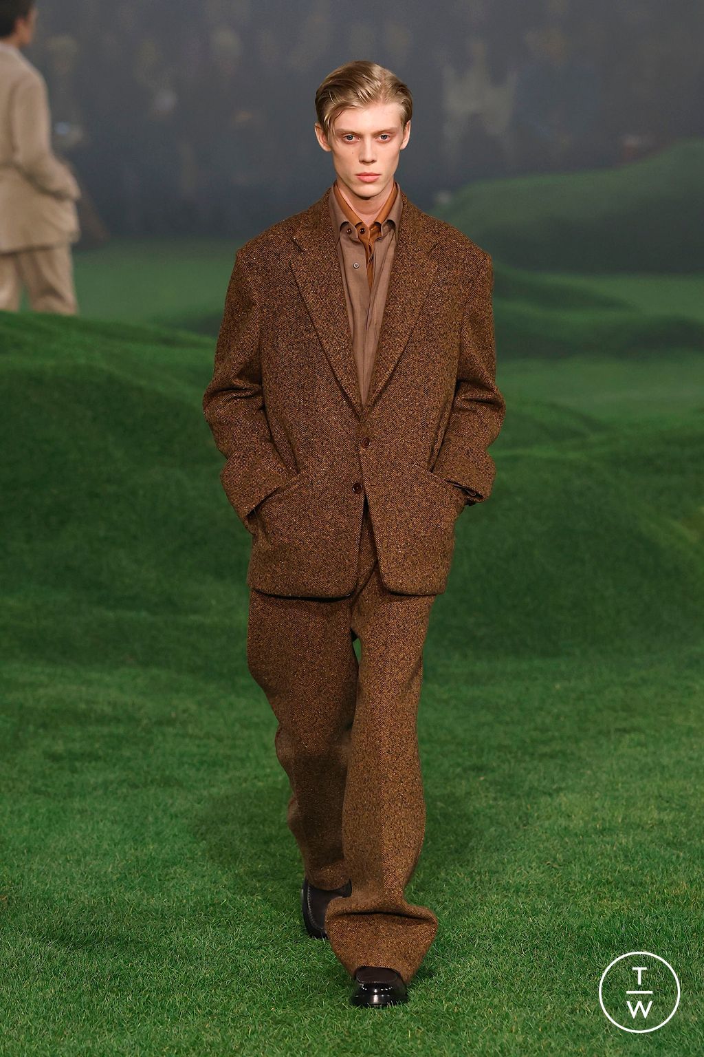 Fashion Week Milan Fall/Winter 2025 look 27 de la collection ZEGNA menswear